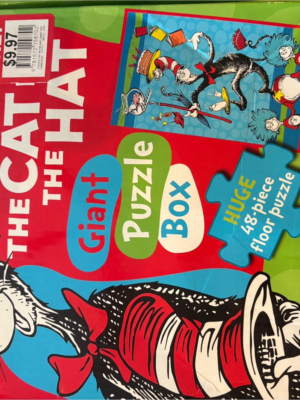 The Cat in the Hat Giant Puzzle Box - Red/Blue